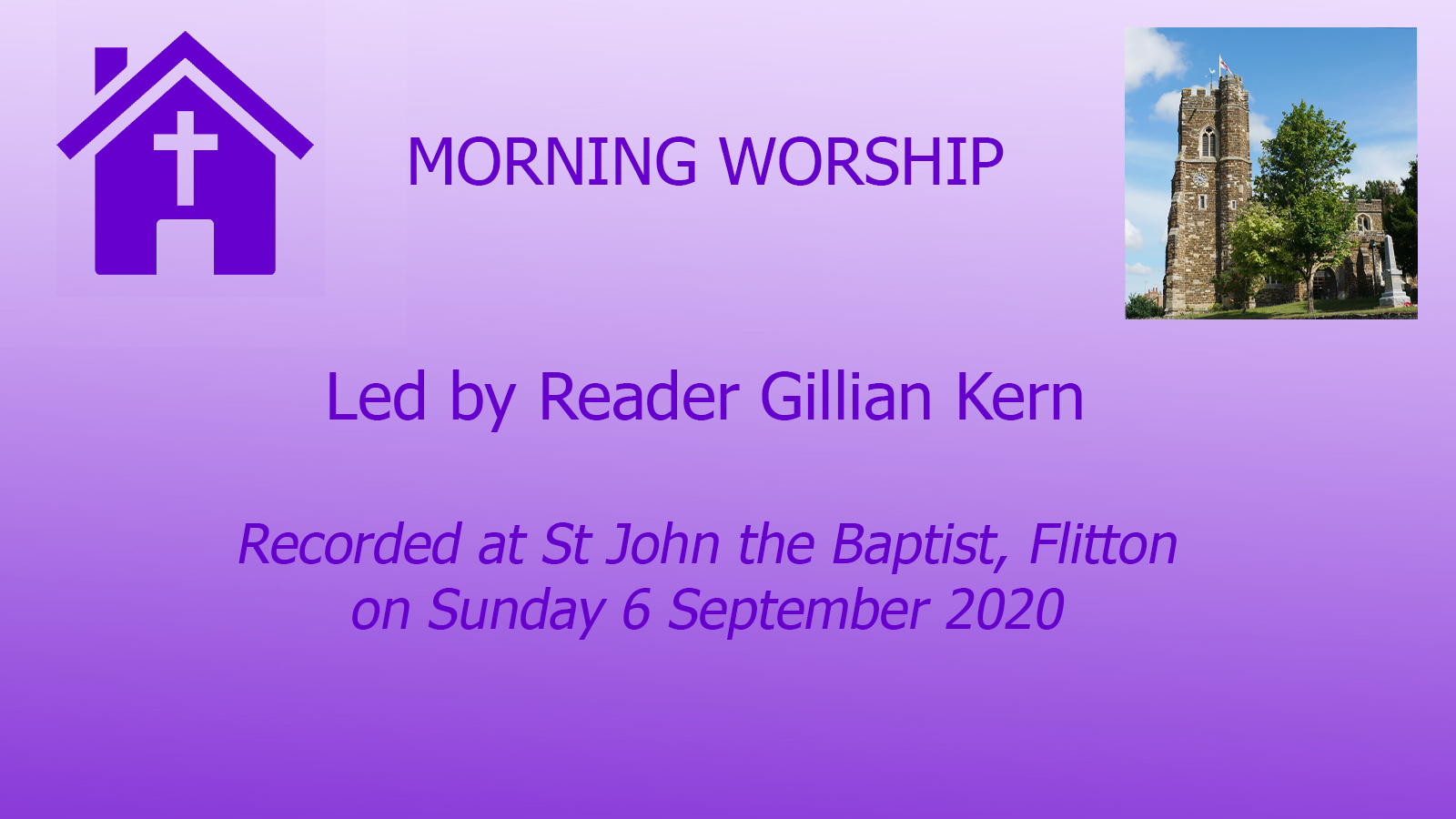 06 09 20 Morning Worship