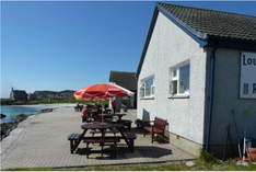 Outside shop on Iona