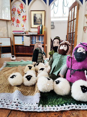 Knitted Bible Scene