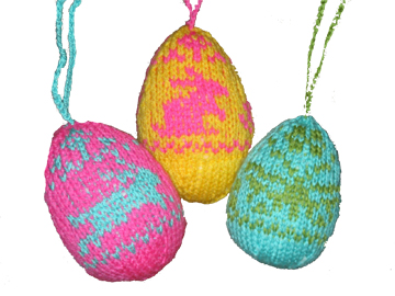 knitted Easter Eggs