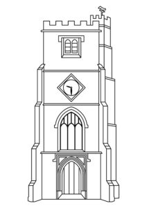 Silsoe Church Line drawing